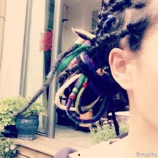 明星扎小辫,小辫造型演绎时尚魅力